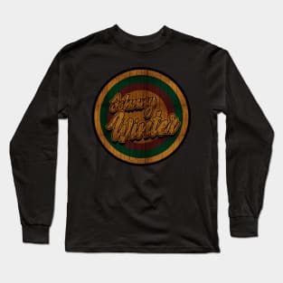Circle Retro Johnny Winter Long Sleeve T-Shirt